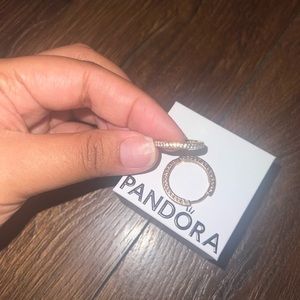 Pandora Stone hoop earrings